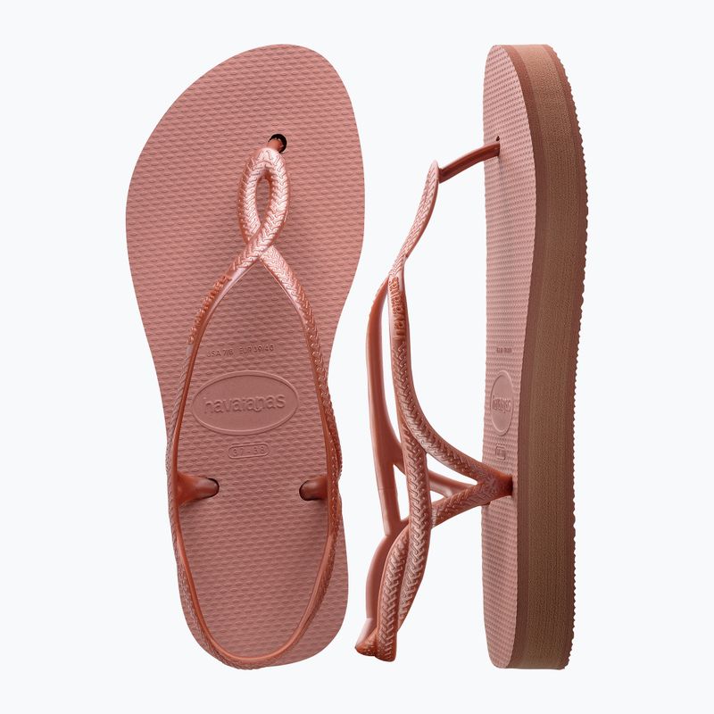 Sandali Havaianas Luna Flatform crocus rose da donna 11