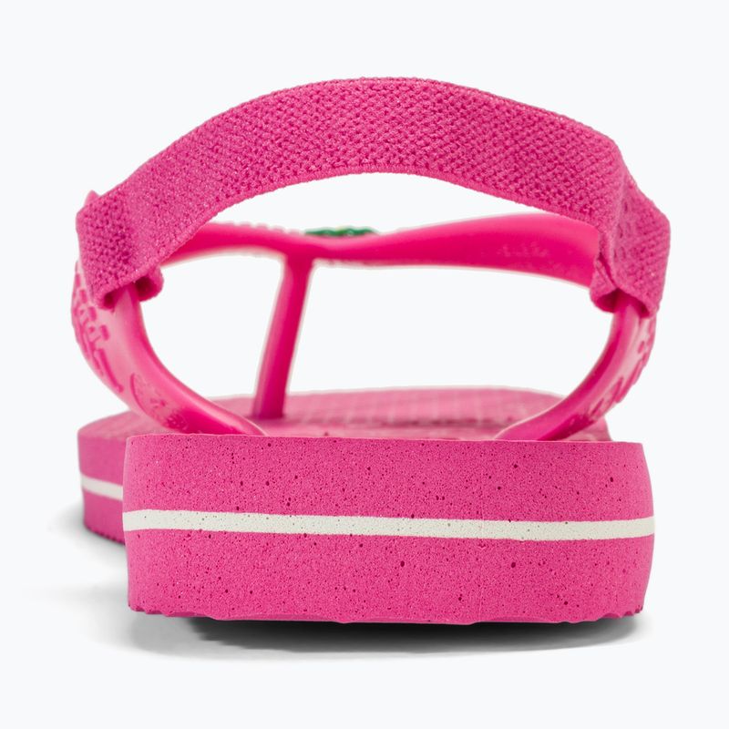 Sandali Havaianas Baby Brasil Logo II rosa flux / bianco 7