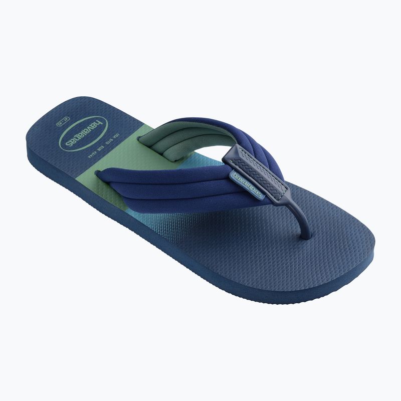 Infradito da uomo Havaianas Urban Print blu indaco 8