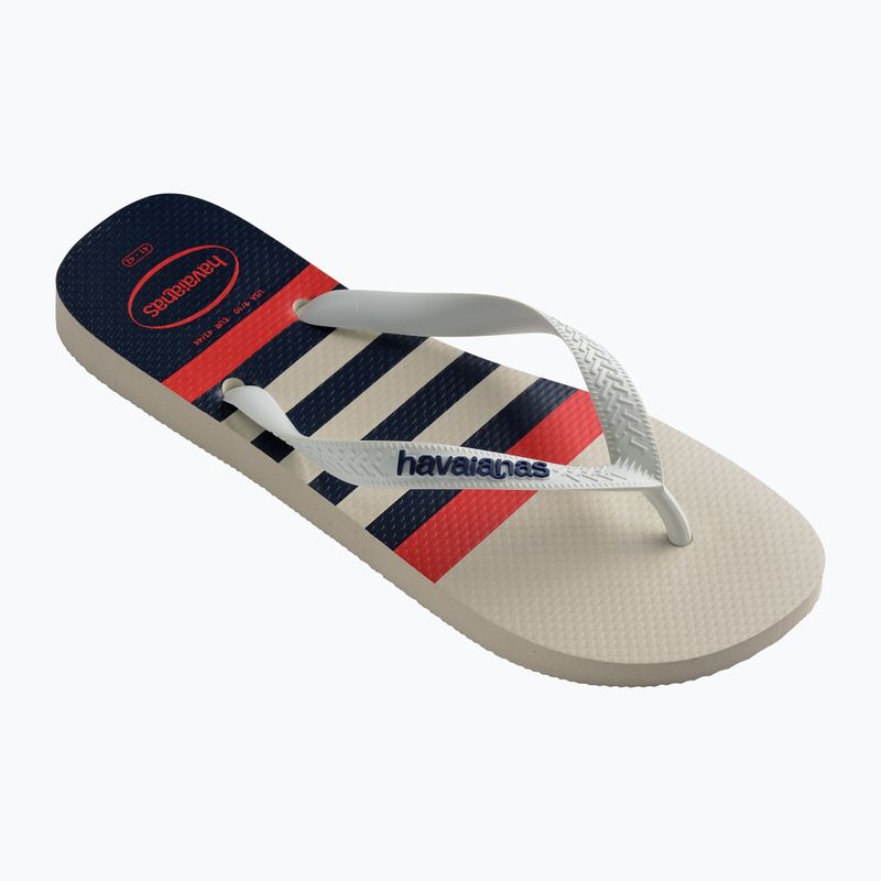 Infradito Havaianas Top Nautical bianco / bianco / blu navy 8