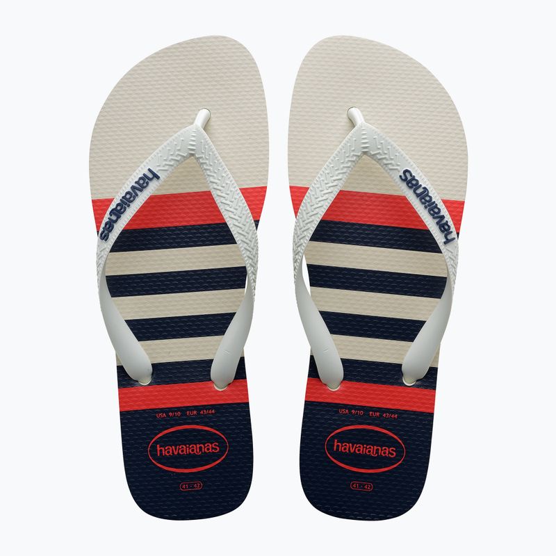 Infradito Havaianas Top Nautical bianco / bianco / blu navy 10