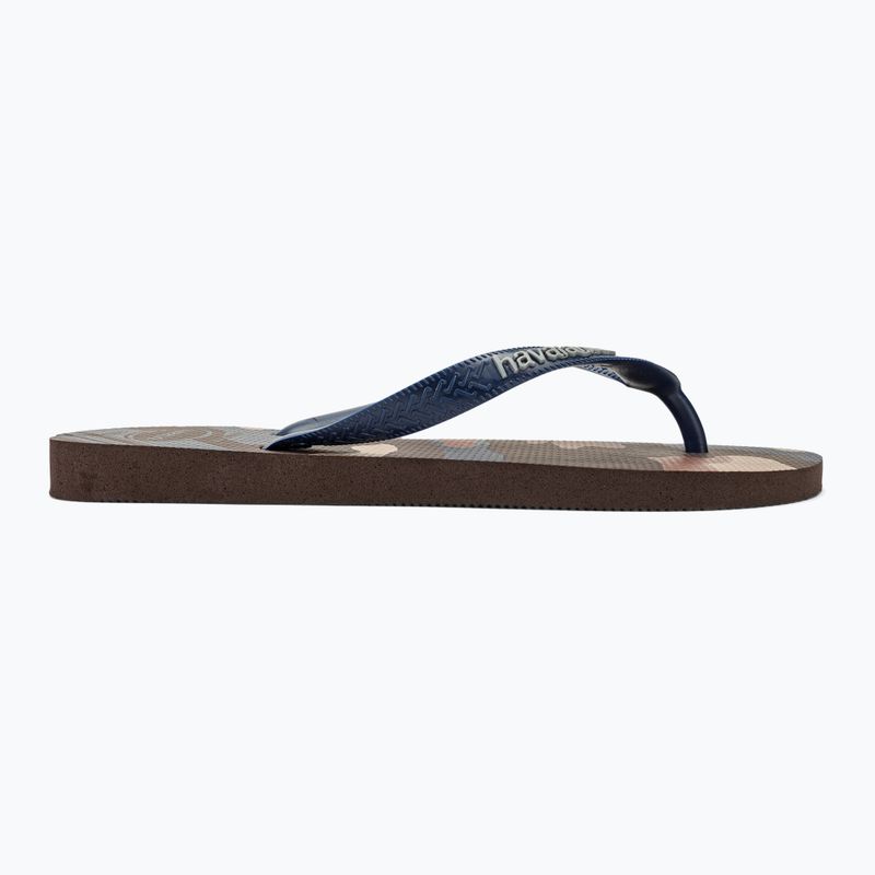 Infradito Havaianas Top Camu marrone scuro da uomo 2