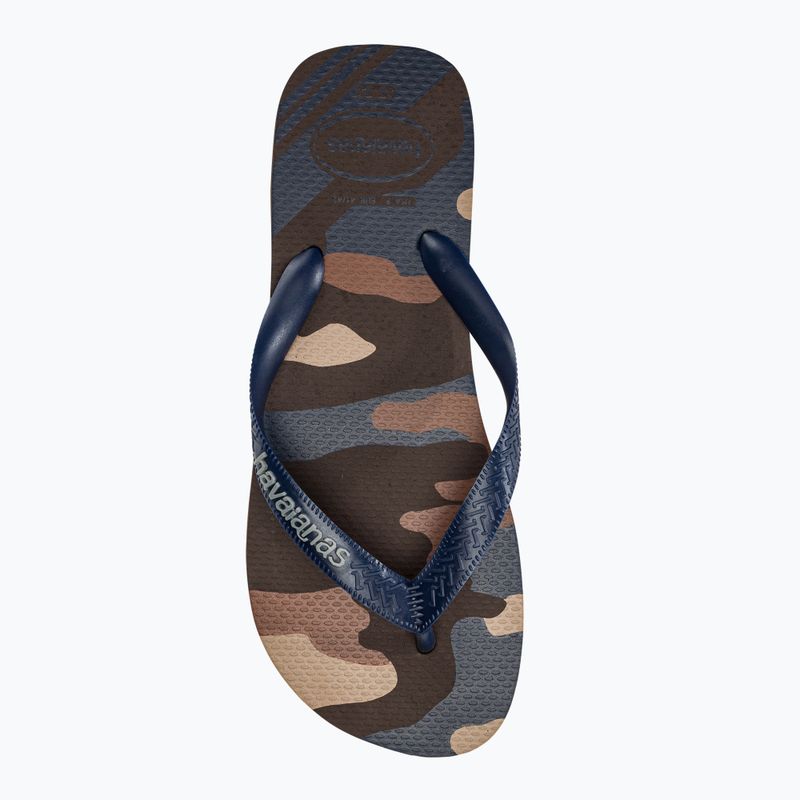 Infradito Havaianas Top Camu marrone scuro da uomo 5