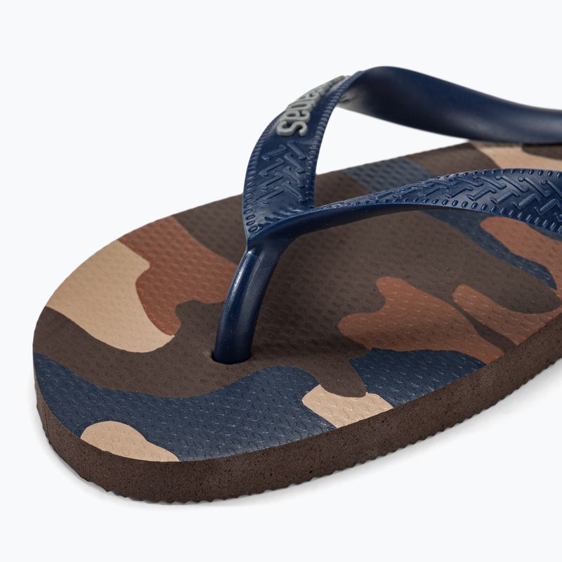 Infradito Havaianas Top Camu marrone scuro da uomo 7