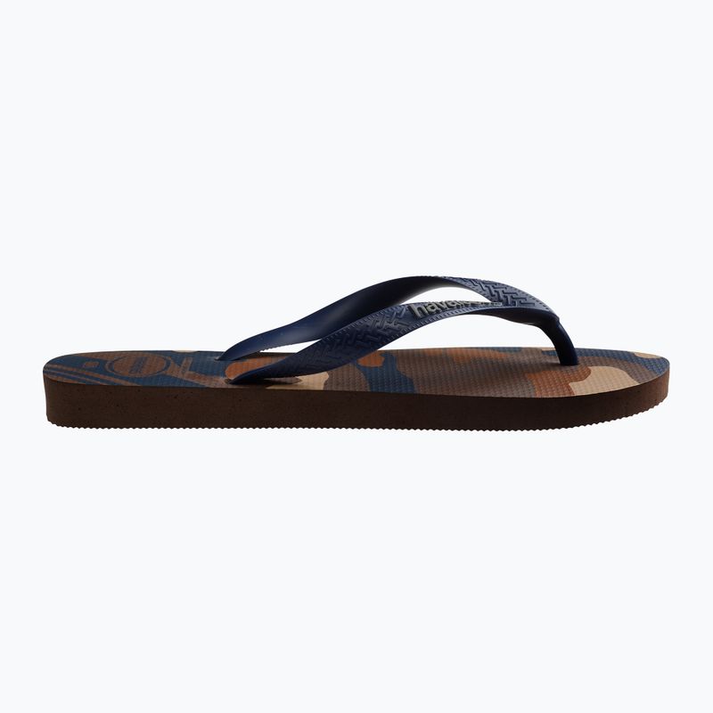 Infradito Havaianas Top Camu marrone scuro da uomo 9
