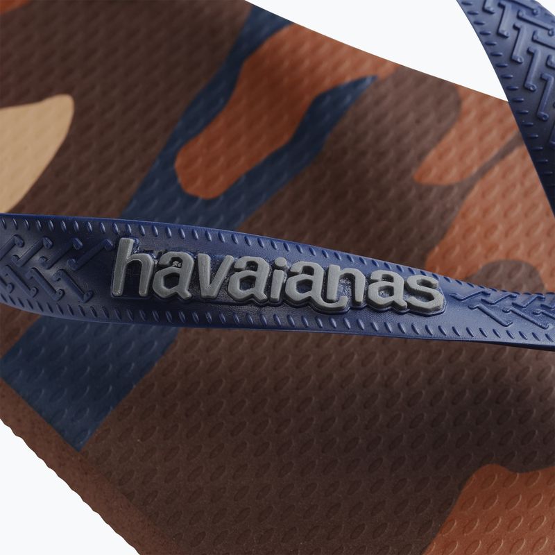 Infradito Havaianas Top Camu marrone scuro da uomo 12