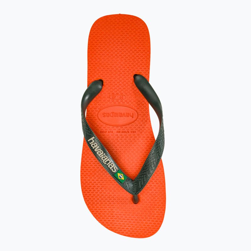 Infradito Havaianas Brasil Logo arancio tramonto 5