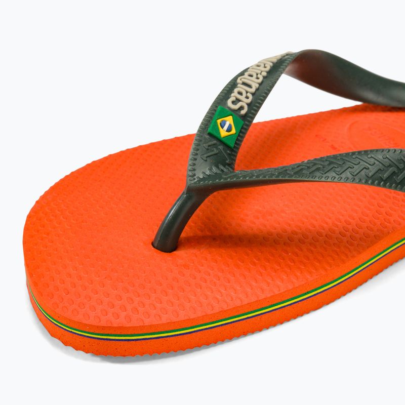 Infradito Havaianas Brasil Logo arancio tramonto 7