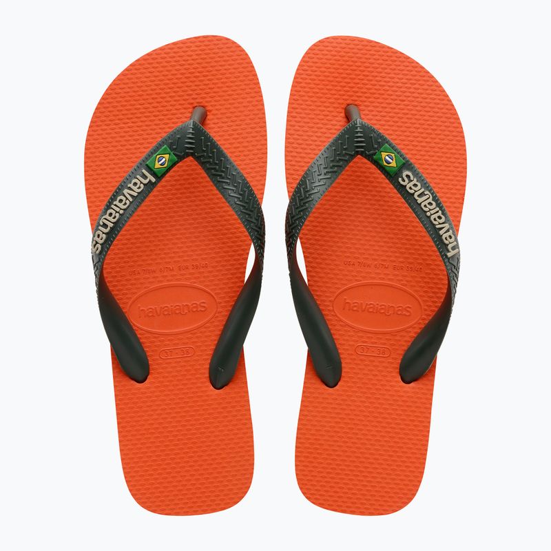 Infradito Havaianas Brasil Logo arancio tramonto 10