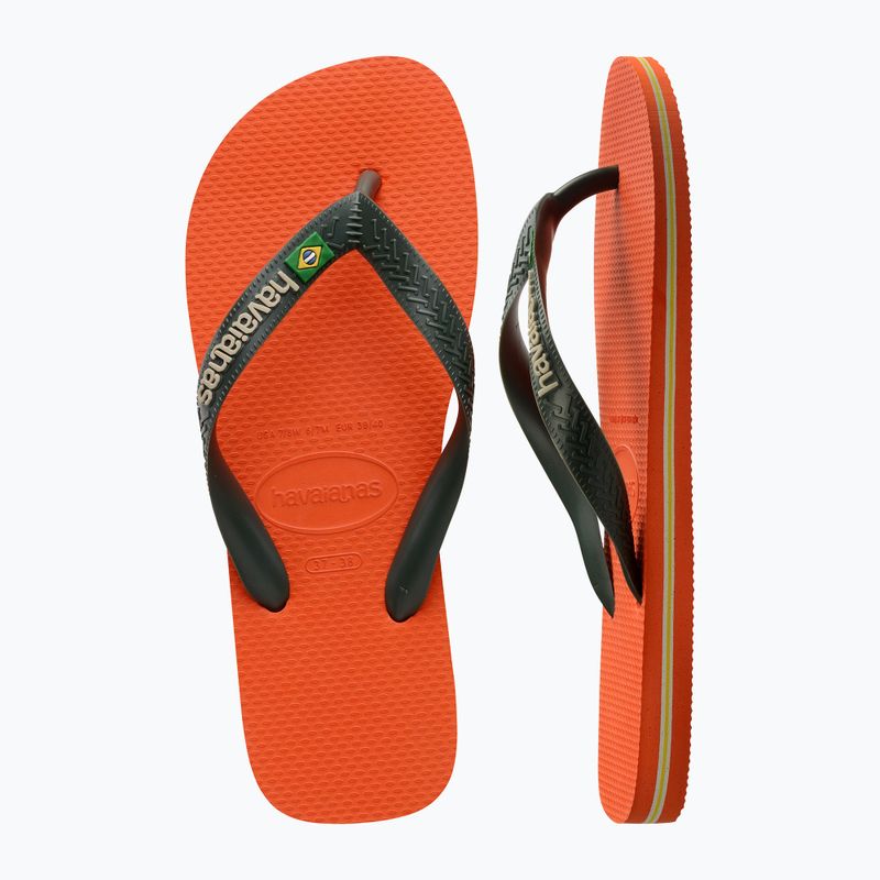 Infradito Havaianas Brasil Logo arancio tramonto 11