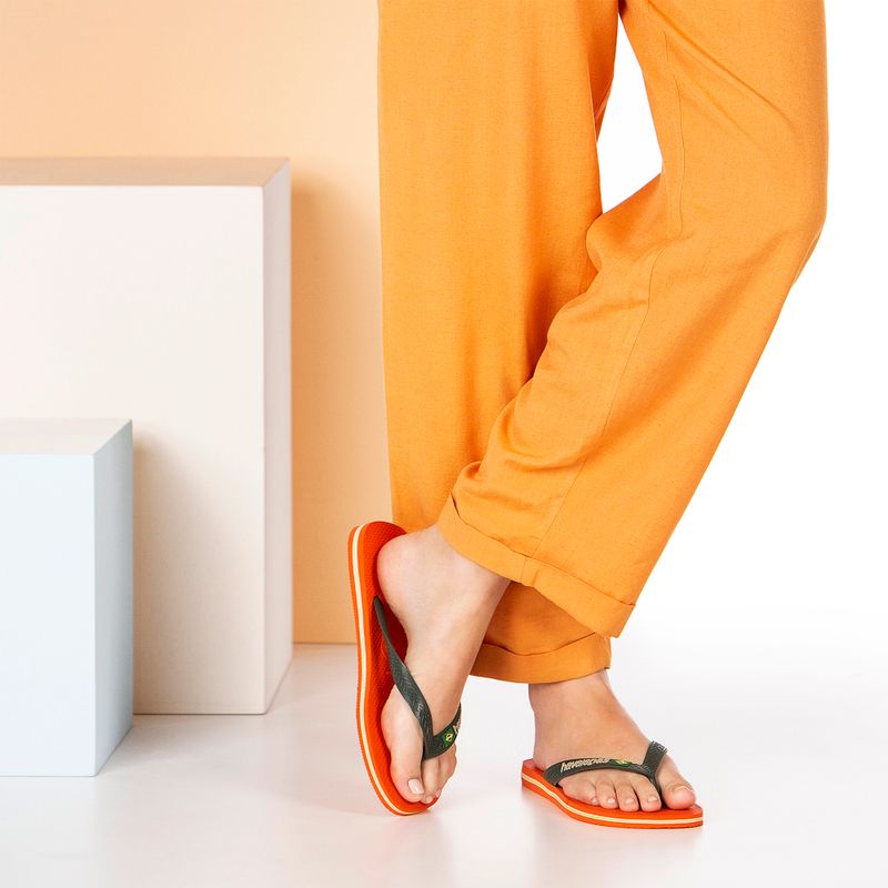 Infradito Havaianas Brasil Logo arancio tramonto 13