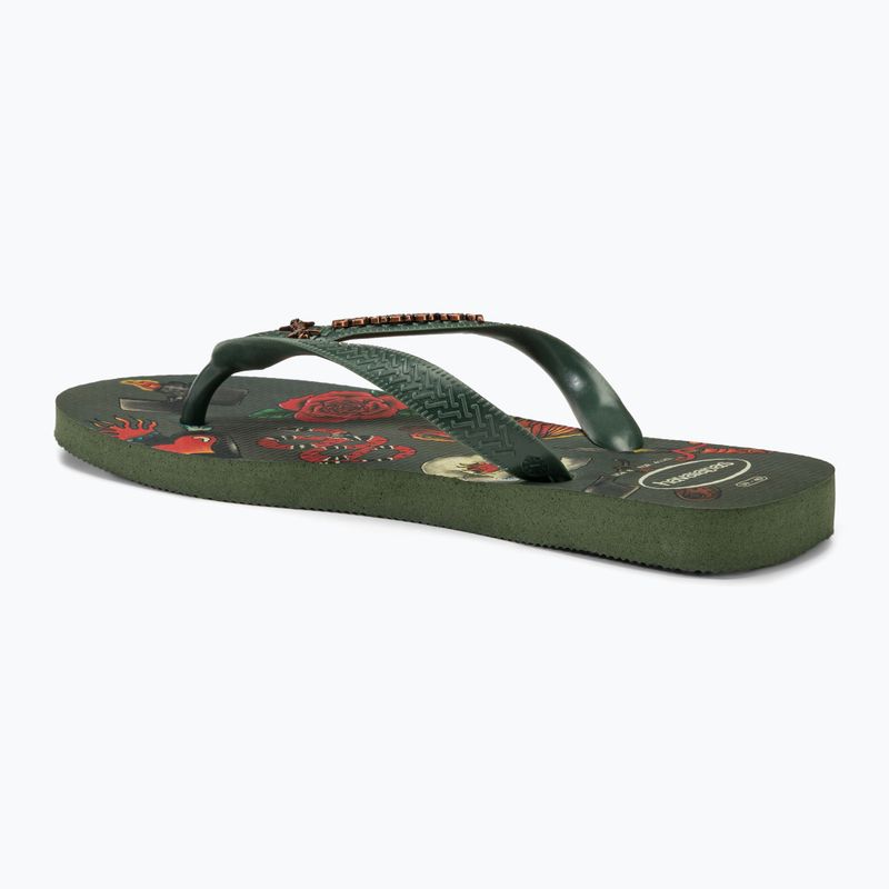 Infradito Havaianas Top Tribo verde oliva da uomo 3