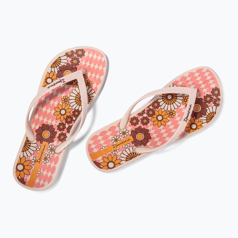Infradito Ipanema Anatomic Temas beige/rosa/giallo da donna 8