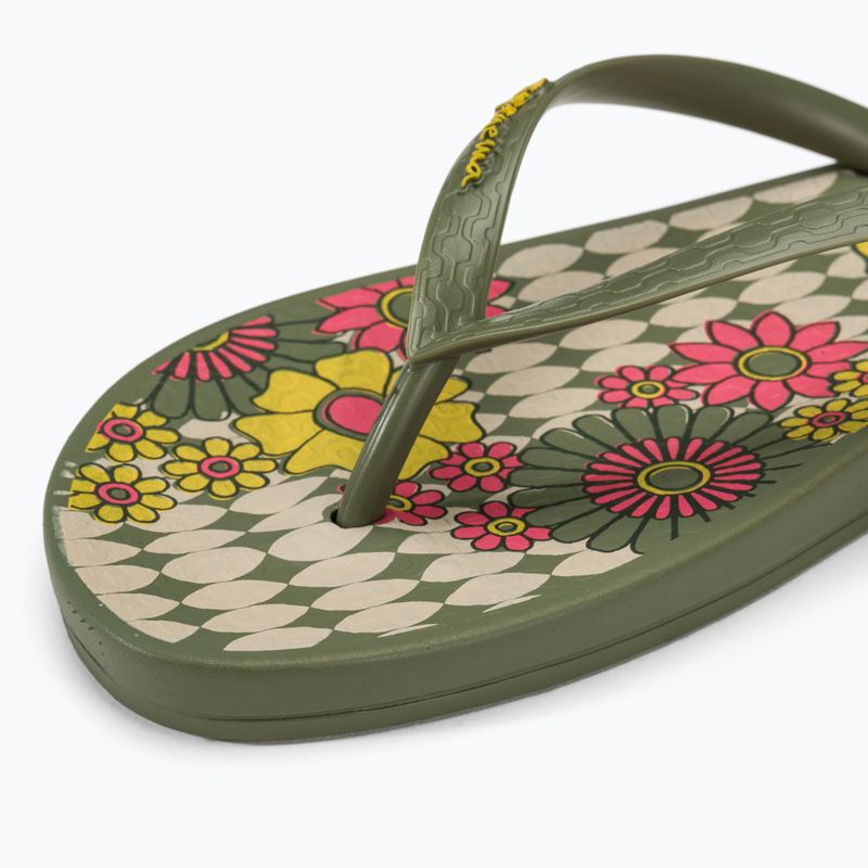 Infradito Ipanema Anatomic Temas verde/beige/rosa da donna 7