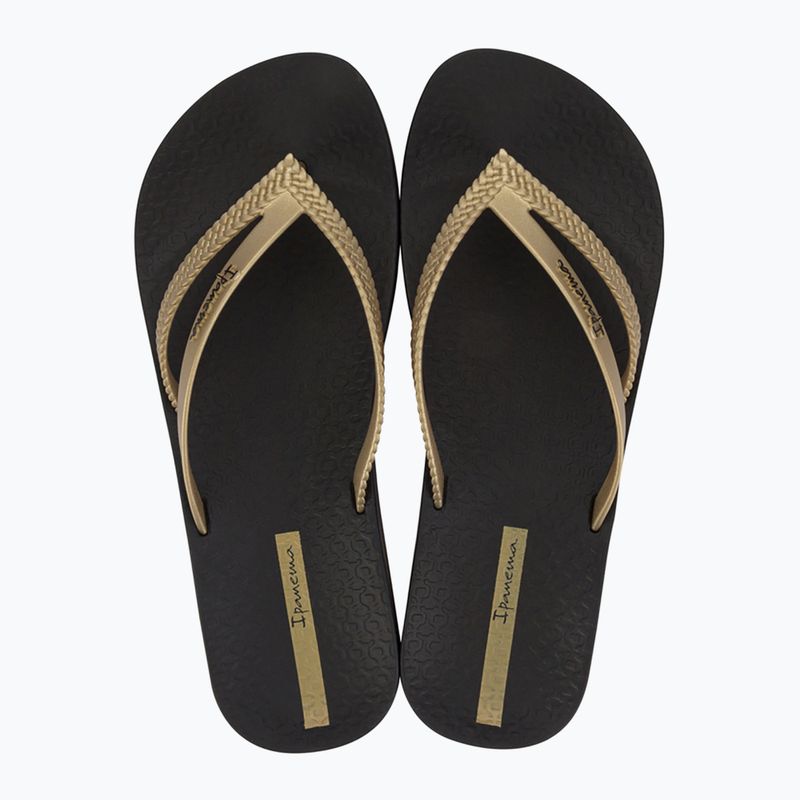 Infradito Ipanema Bossa Soft V nero/oro da donna 2