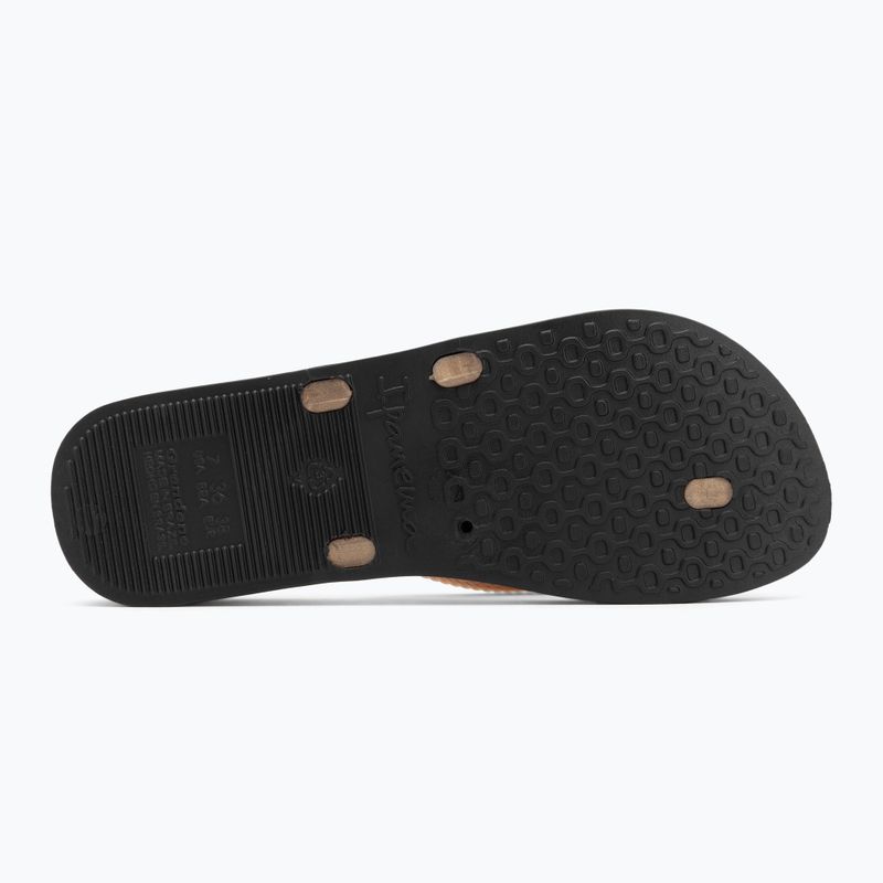 Infradito Ipanema Bossa Soft V nero/oro da donna 5