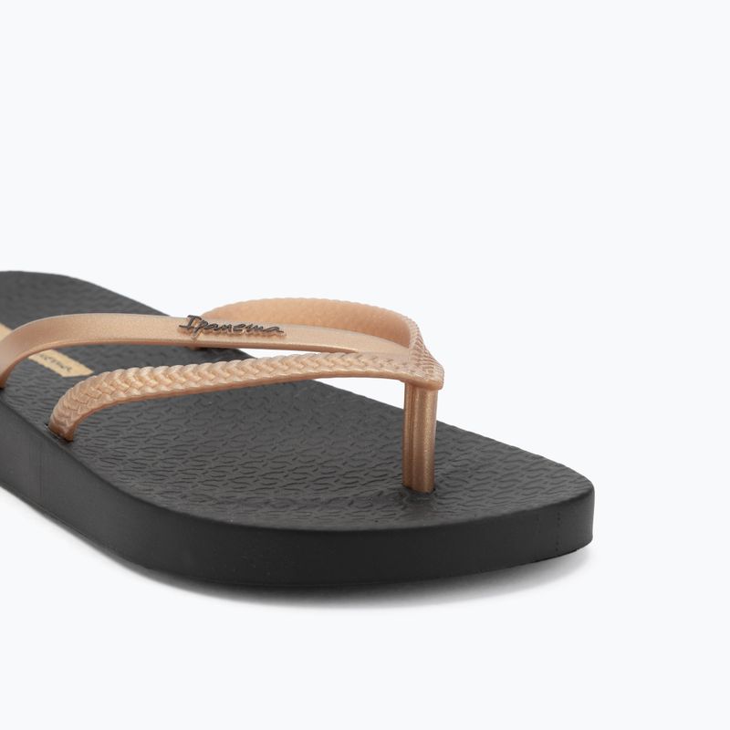 Infradito Ipanema Bossa Soft V nero/oro da donna 7