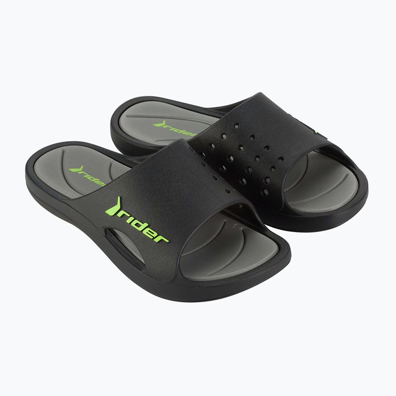 RIDER Bay XIII infradito uomo nero/rosso