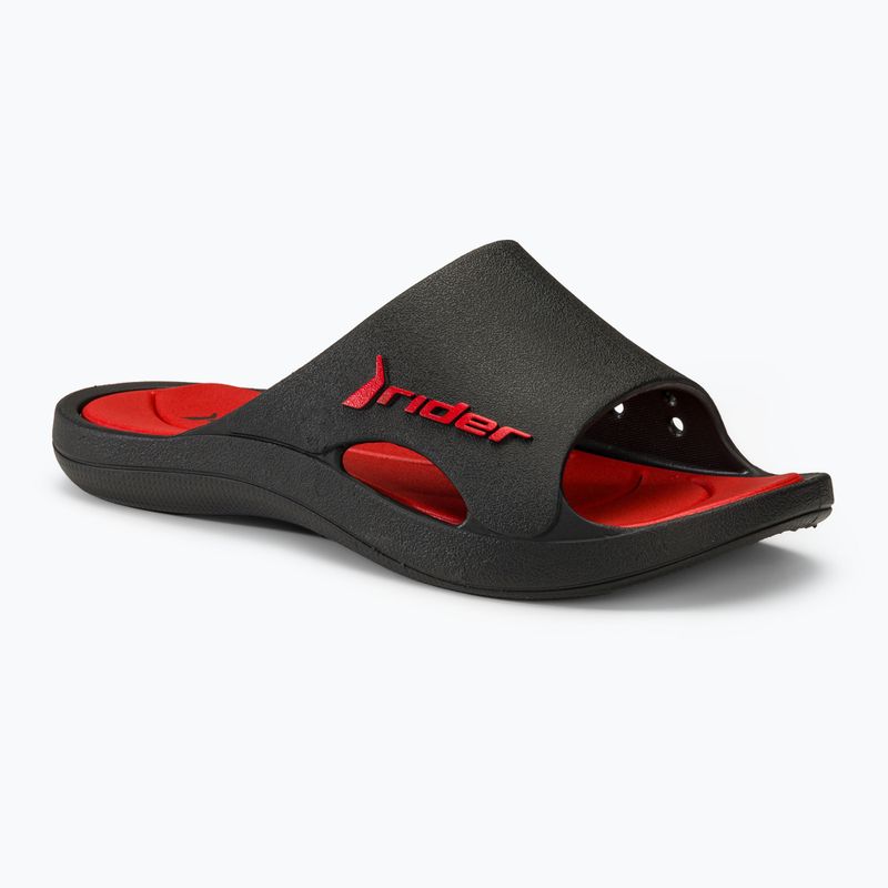 RIDER Bay XIII infradito uomo nero/rosso