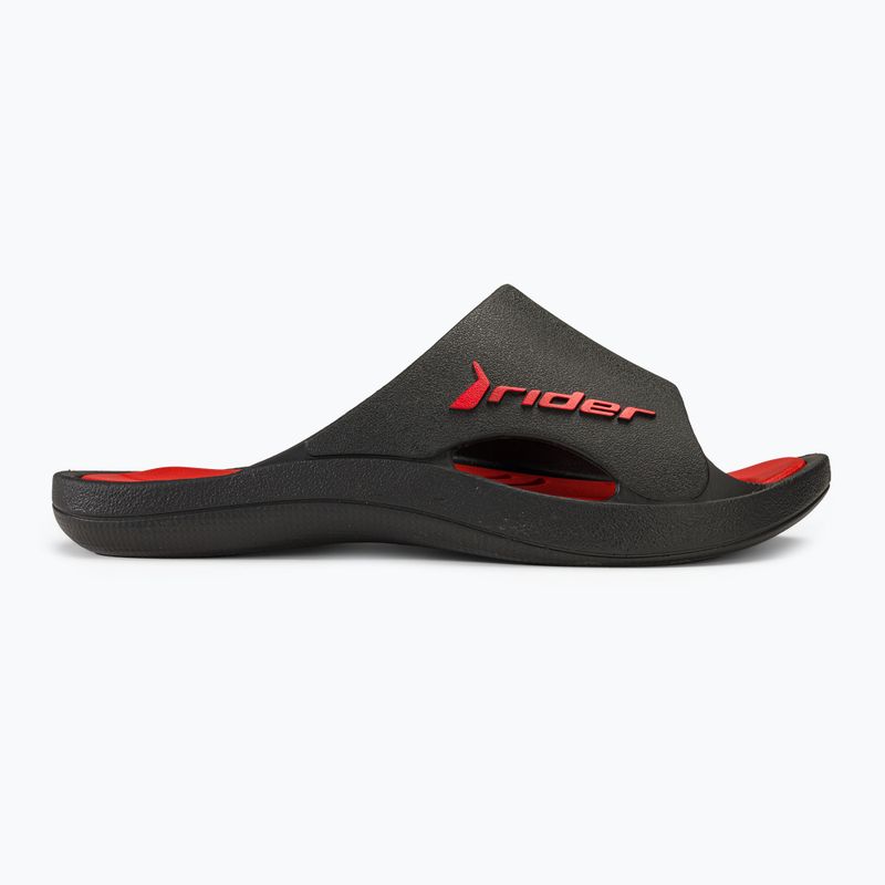 RIDER Bay XIII infradito uomo nero/rosso 2