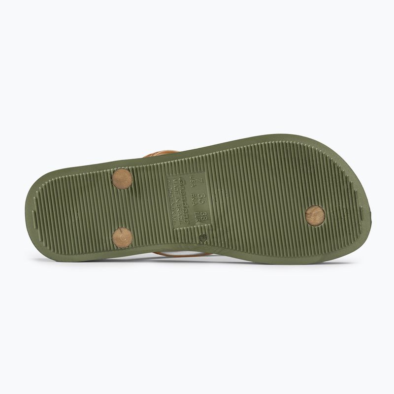 Infradito Ipanema Anatomic Brasilidade donna verde/oro 4