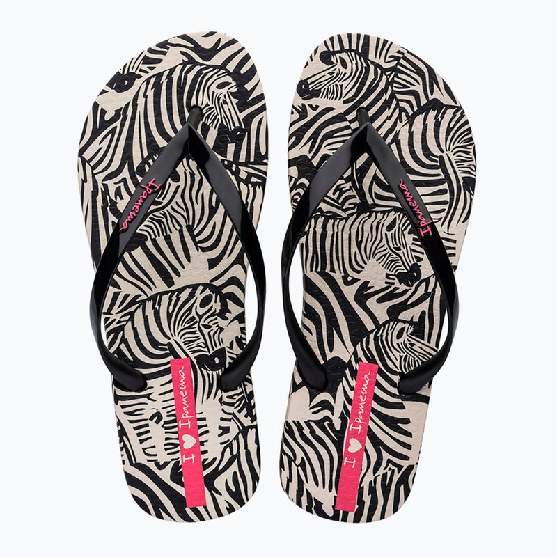 Infradito Ipanema Animal Print VI beige/nero/rosa da donna 2