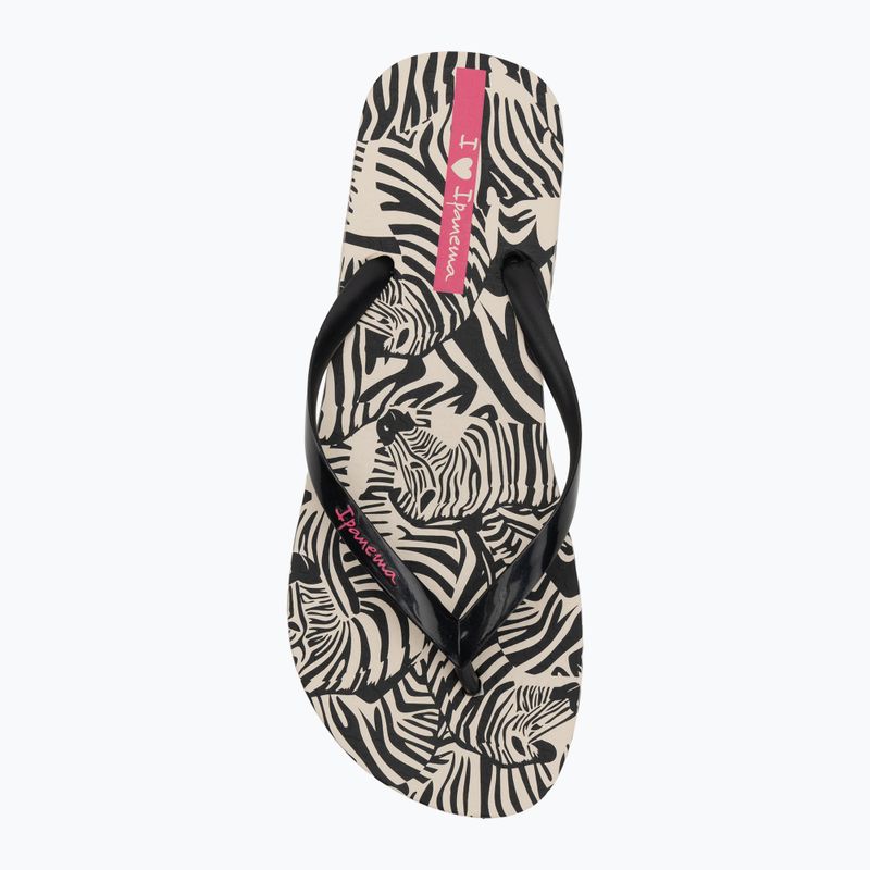 Infradito Ipanema Animal Print VI beige/nero/rosa da donna 5