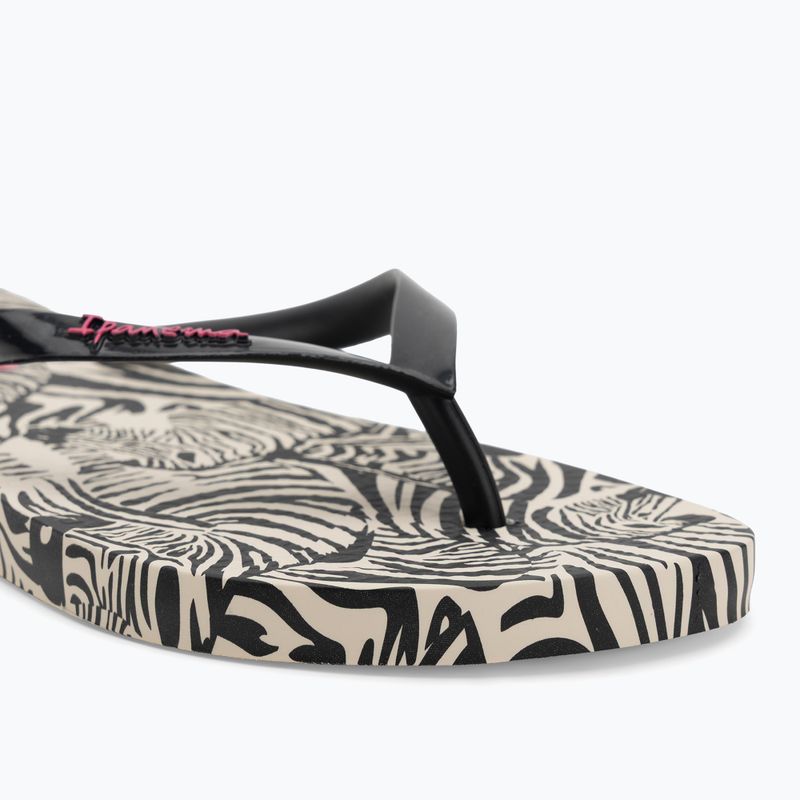Infradito Ipanema Animal Print VI beige/nero/rosa da donna 7