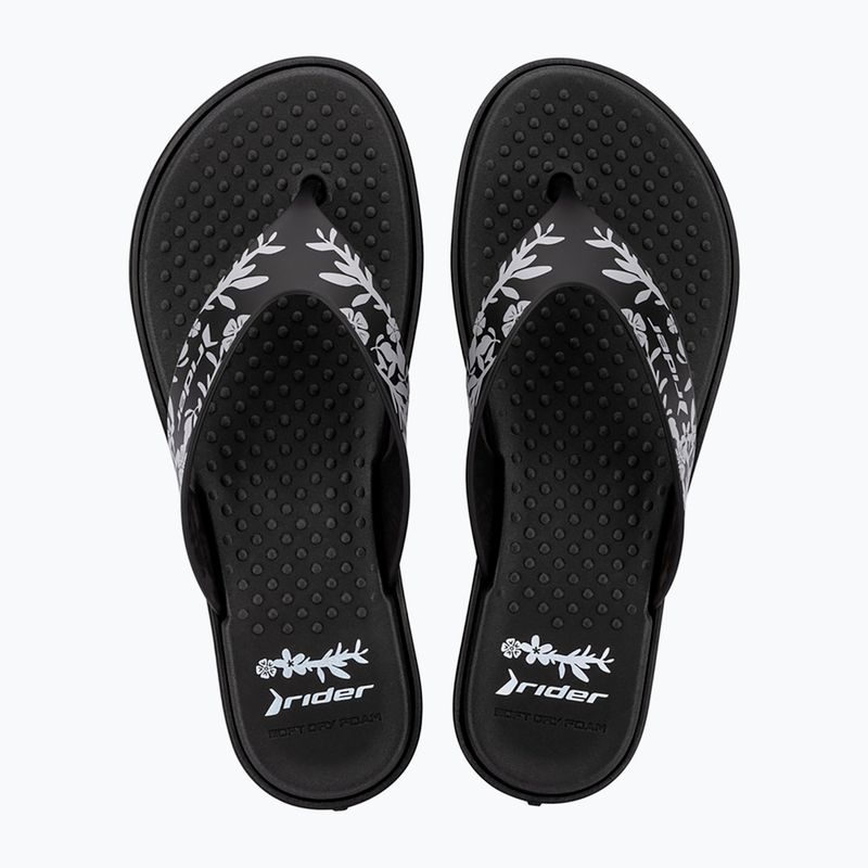 Infradito da donna RIDER Aqua VI nero/grigio 2