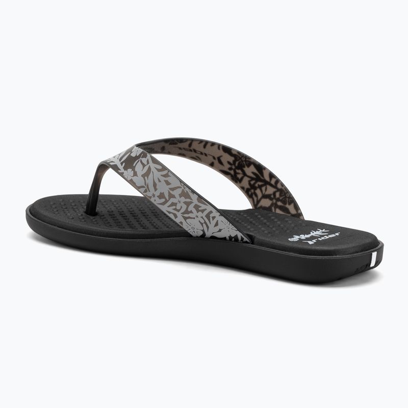 Infradito da donna RIDER Aqua VI nero/grigio 3