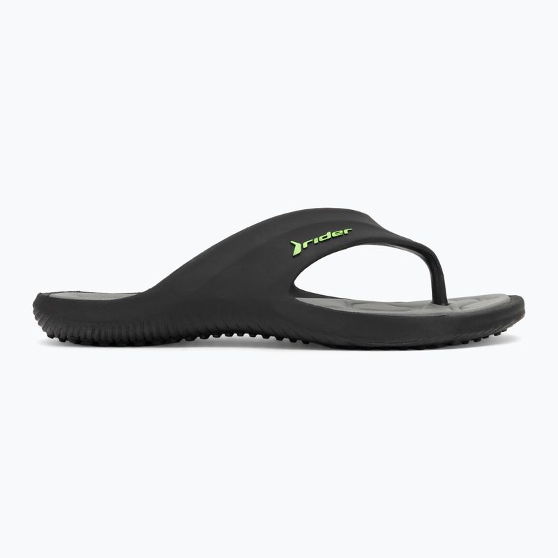 Infradito Rider Cape XVIII da uomo nero/grigio/verde 2