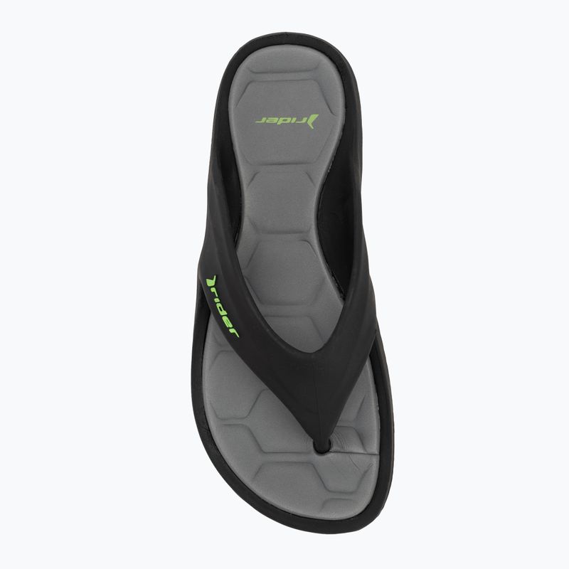 Infradito Rider Cape XVIII da uomo nero/grigio/verde 5