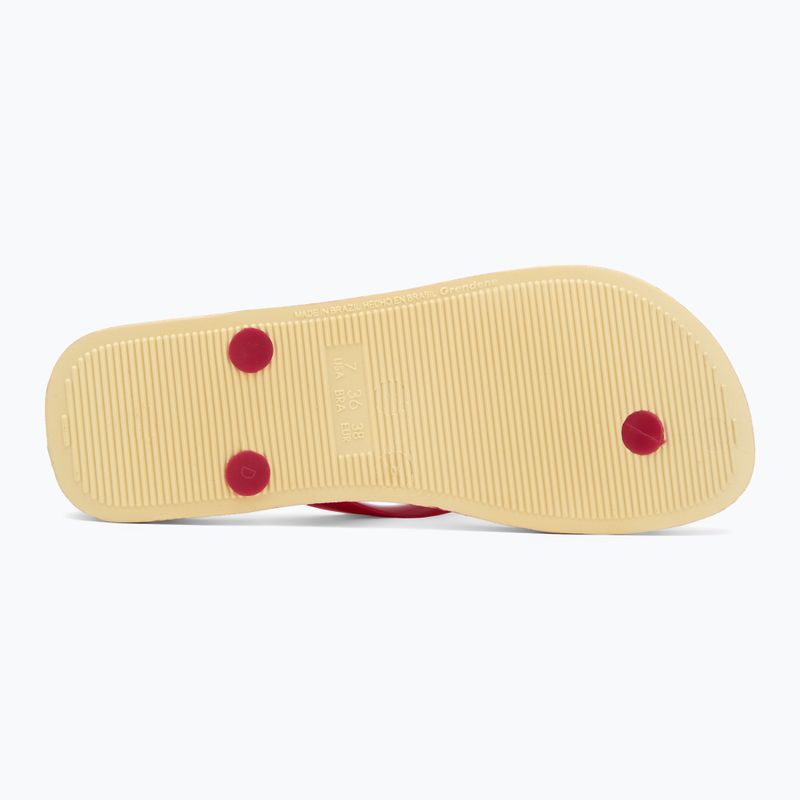 Infradito Ipanema Verao Tropical giallo/rosso da donna 4