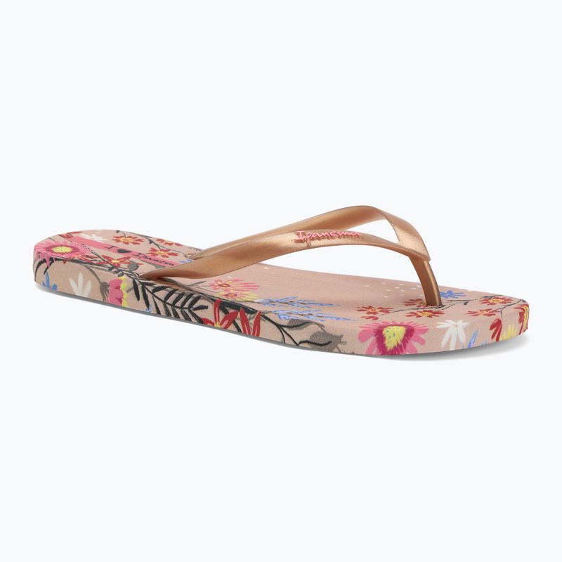 Infradito Ipanema Verao Tropical beige/oro da donna