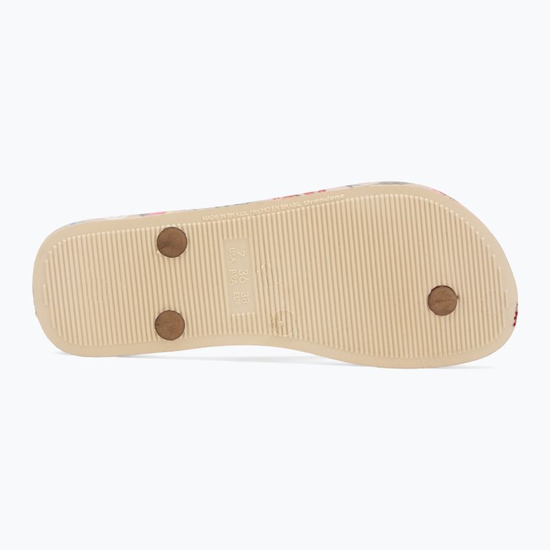 Infradito Ipanema Verao Tropical beige/oro da donna 4