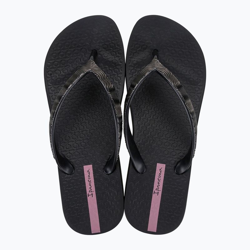 Infradito Ipanema Mesh X Plat donna nero/nero/lilla 2