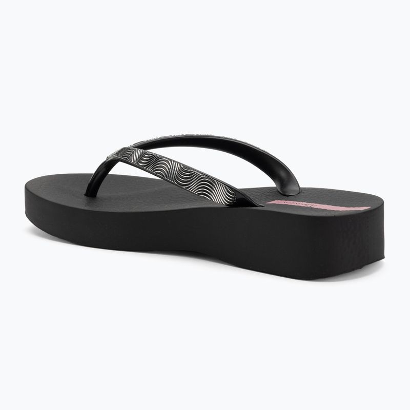 Infradito Ipanema Mesh X Plat donna nero/nero/lilla 3