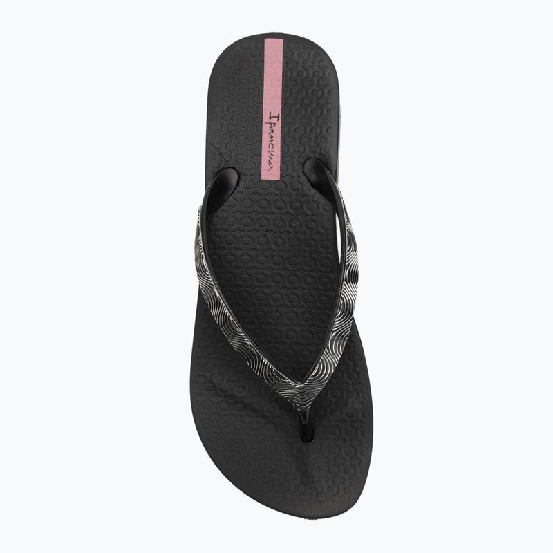 Infradito Ipanema Mesh X Plat donna nero/nero/lilla 5