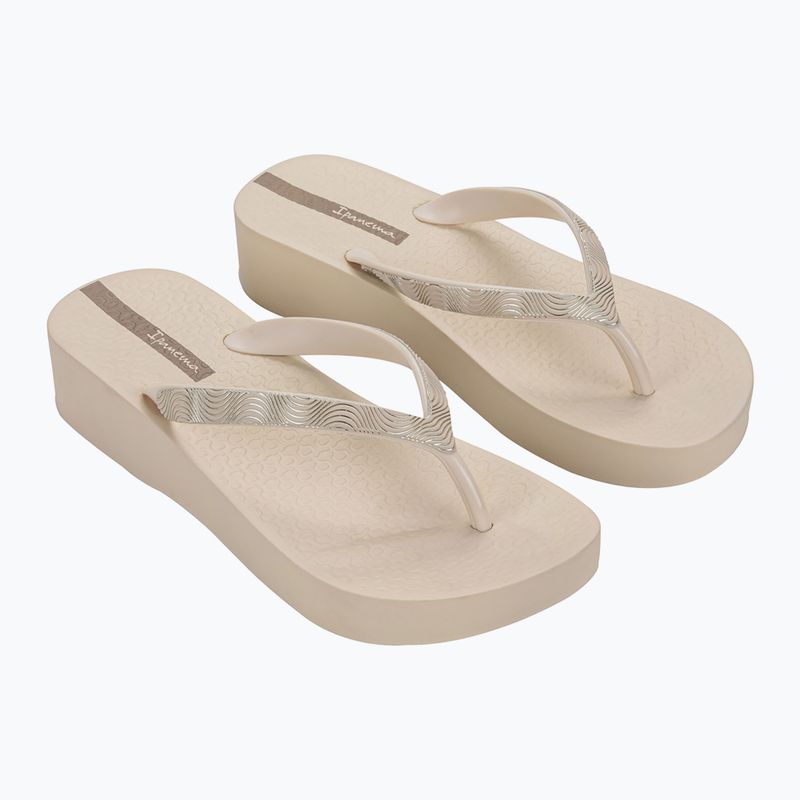 Infradito Ipanema Mesh X Plat donna beige/beige/marrone