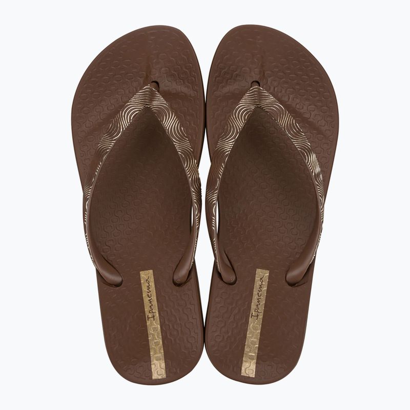 Infradito Ipanema Mesh IX donna marrone/marrone/oro 2