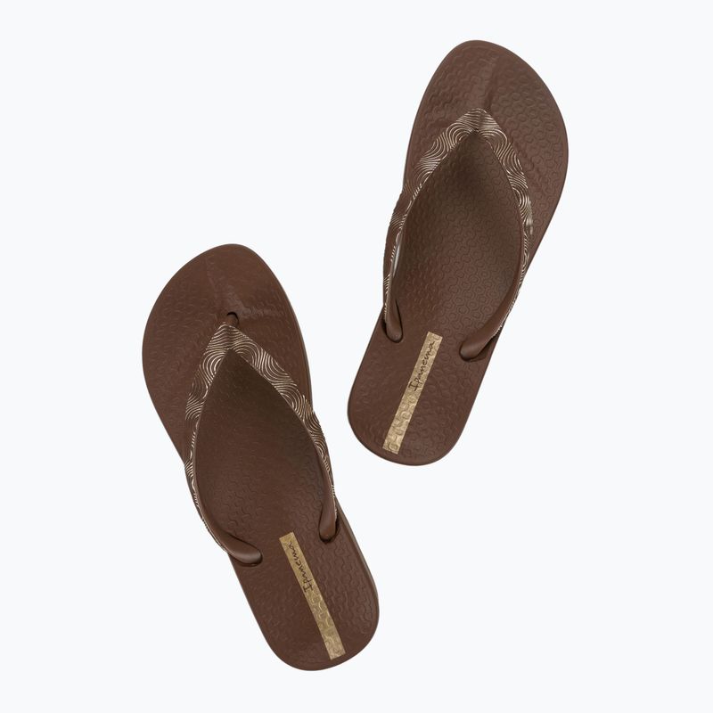 Infradito Ipanema Mesh IX donna marrone/marrone/oro 3