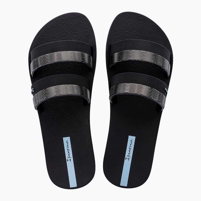 Infradito Ipanema Mesh Slide donna nero/blu 2