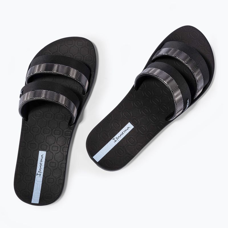 Infradito Ipanema Mesh Slide donna nero/blu 3