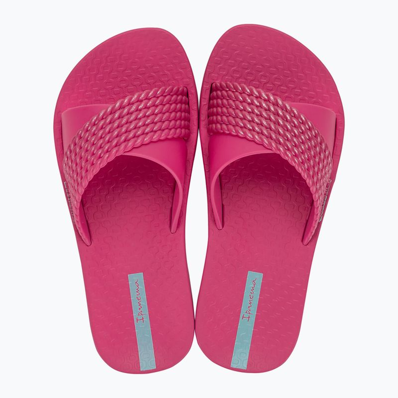 Infradito Ipanema Street Kids rosa/rosa scuro/verde 2