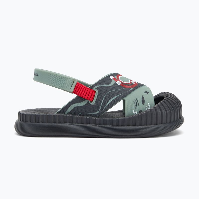Sandali Ipanema Fun Sea Baby grigio/verde 2
