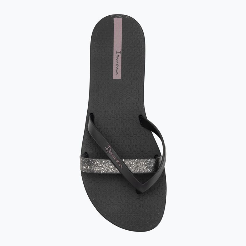 Infradito Ipanema Kirei Chic nero/glitter/viola da donna 5