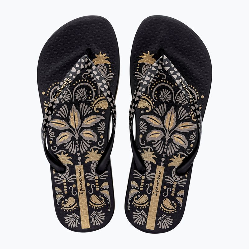 Ipanema Anat Nature VIII infradito da donna nero/nero/oro 2