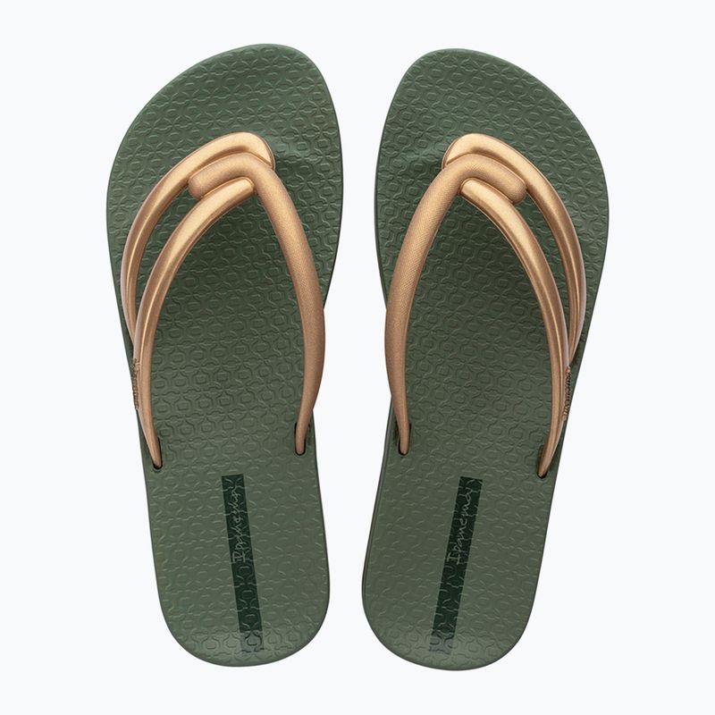 Infradito Ipanema Comfy verde/oro da donna 2