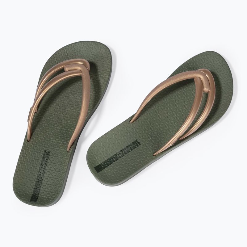 Infradito Ipanema Comfy verde/oro da donna 3