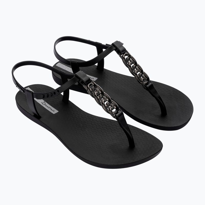 Sandali Ipanema Class Chain donna nero/grigio scuro 8